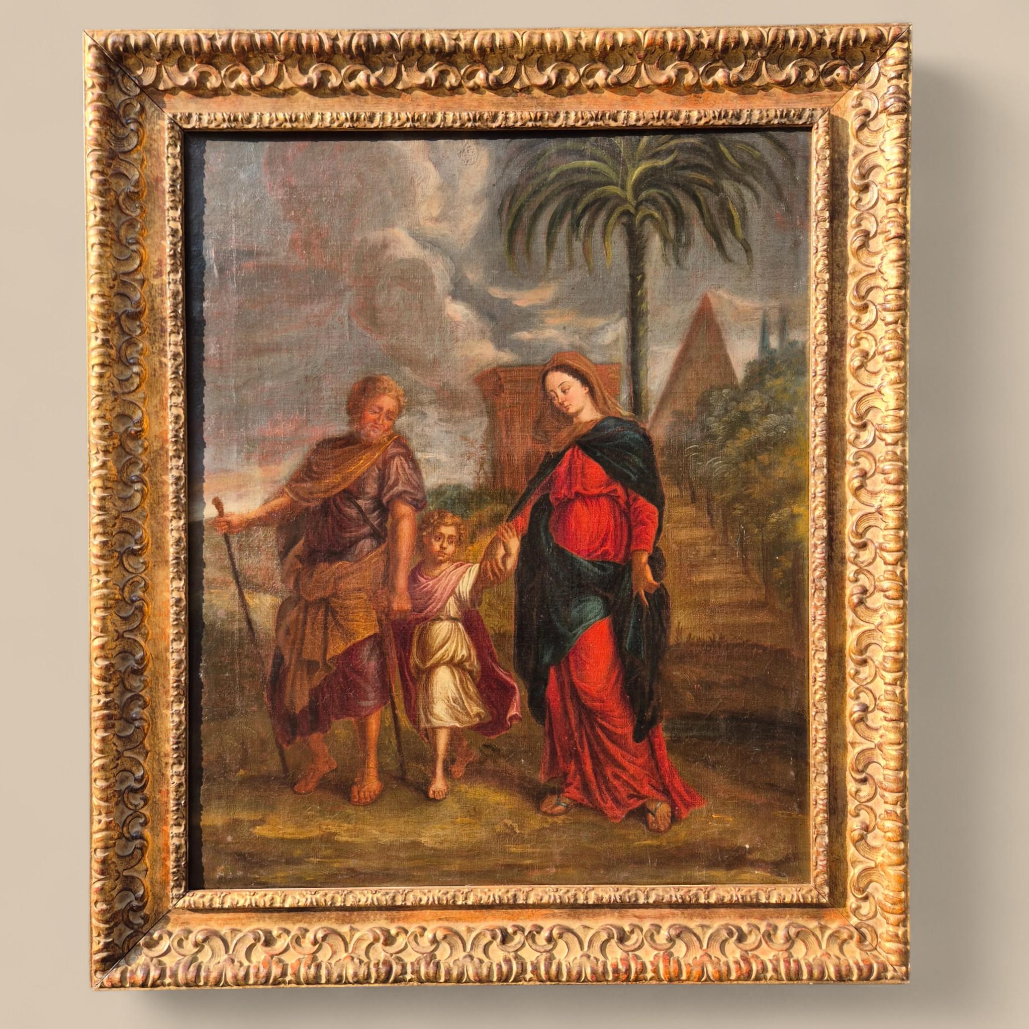 Oil on Canvas — The Return from Egypt - France, 17th Century (Louis XIV.) im Angebot