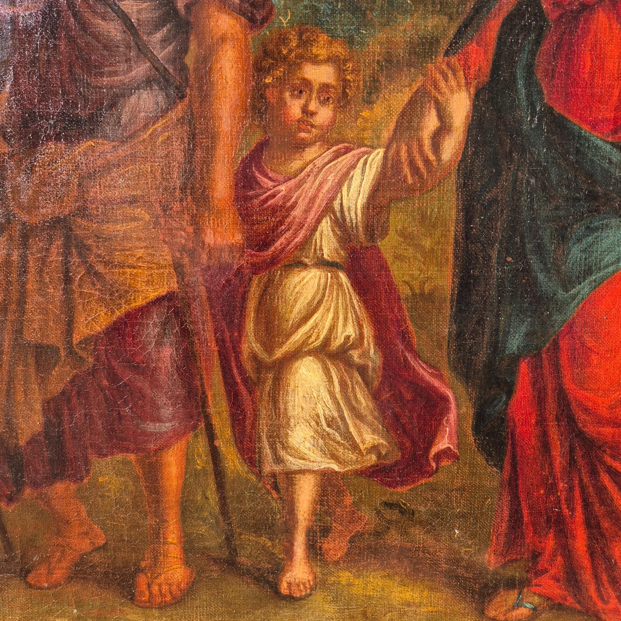 Oil on Canvas — The Return from Egypt - France, 17th Century (Französisch) im Angebot