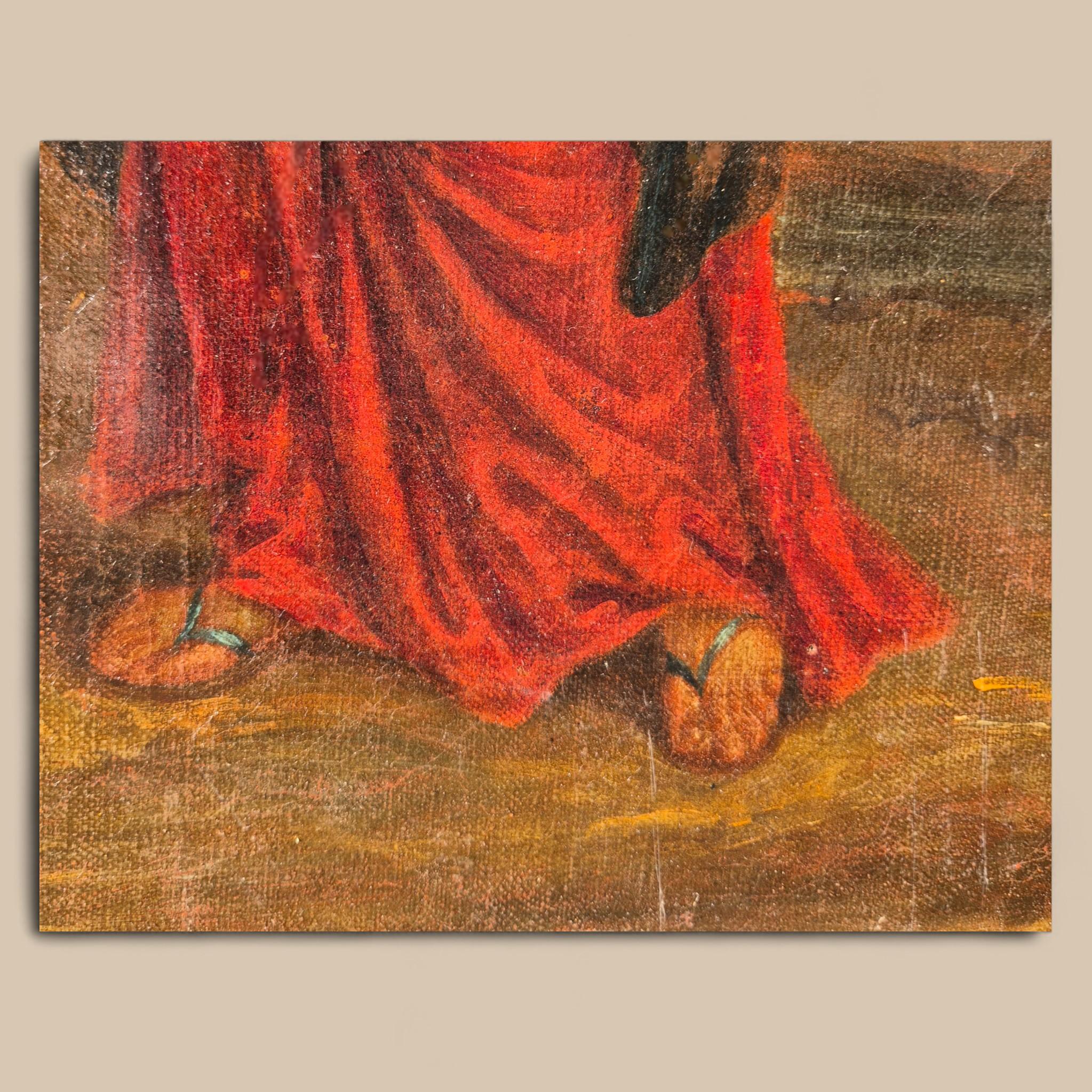 Oil on Canvas — The Return from Egypt - France, 17th Century im Angebot 2