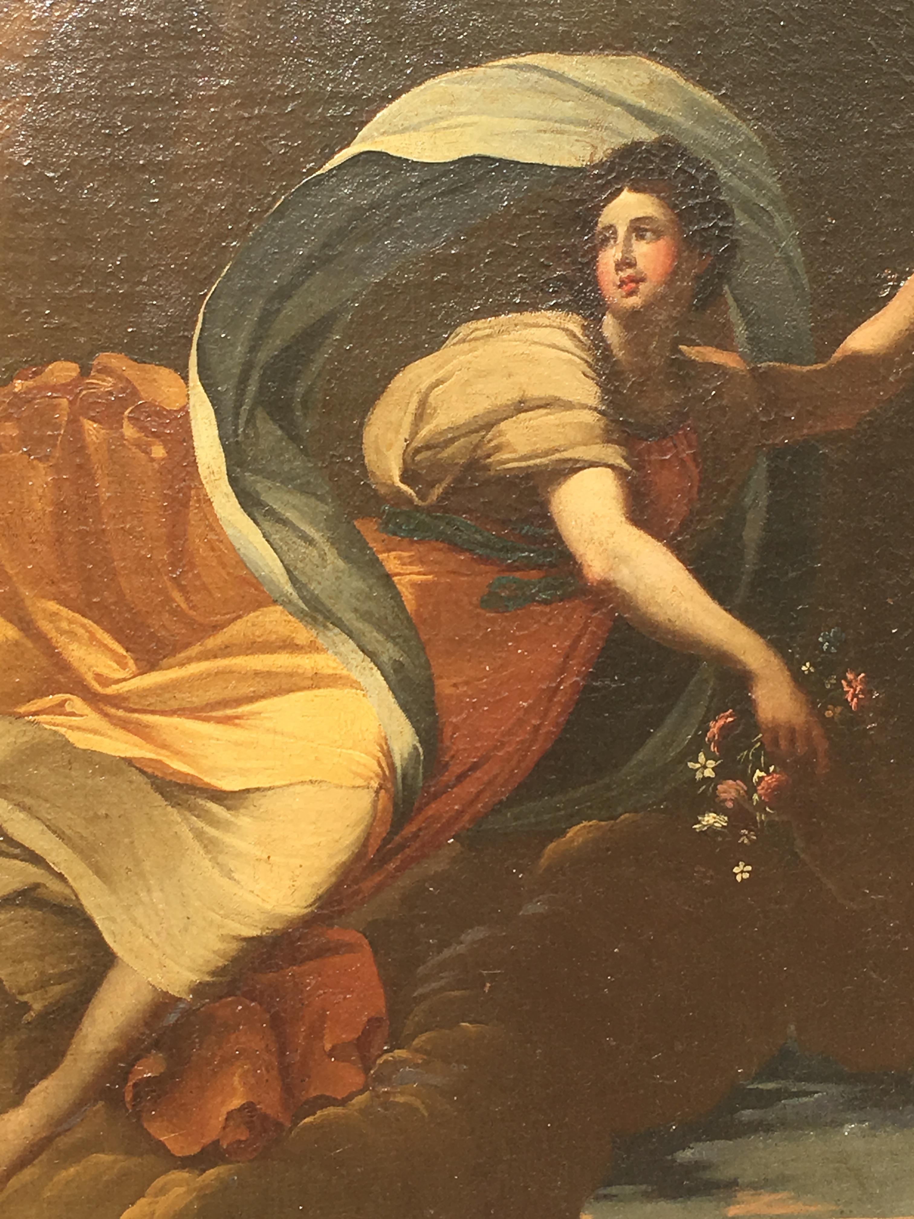 Huile sur toile « The Tragic Race Char of the Sun » (le char de course tragique du soleil), XIXe siècle en vente 2