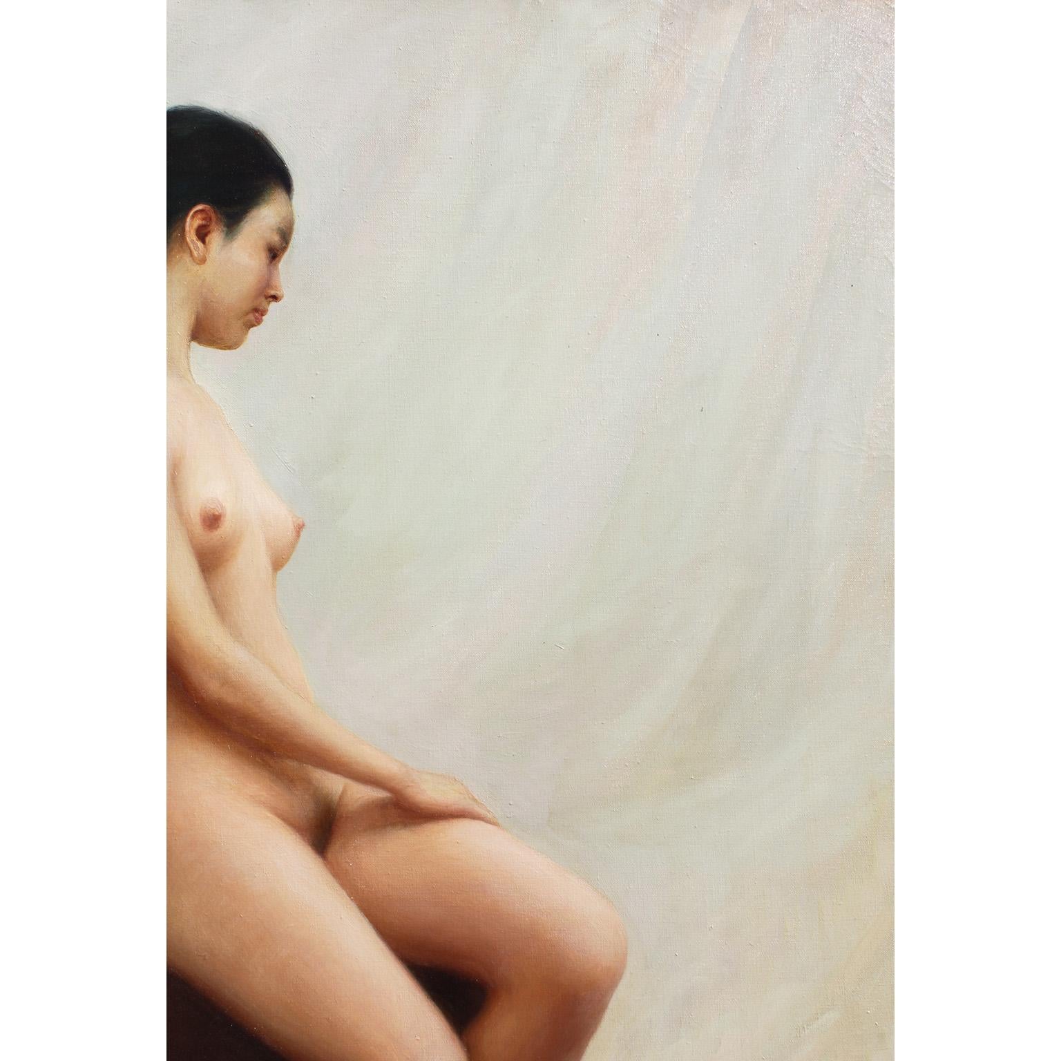 Late 20th Century An Oil on Canvas Titled 