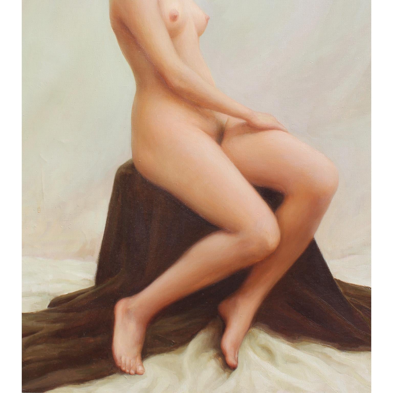 Painted An Oil on Canvas Titled 