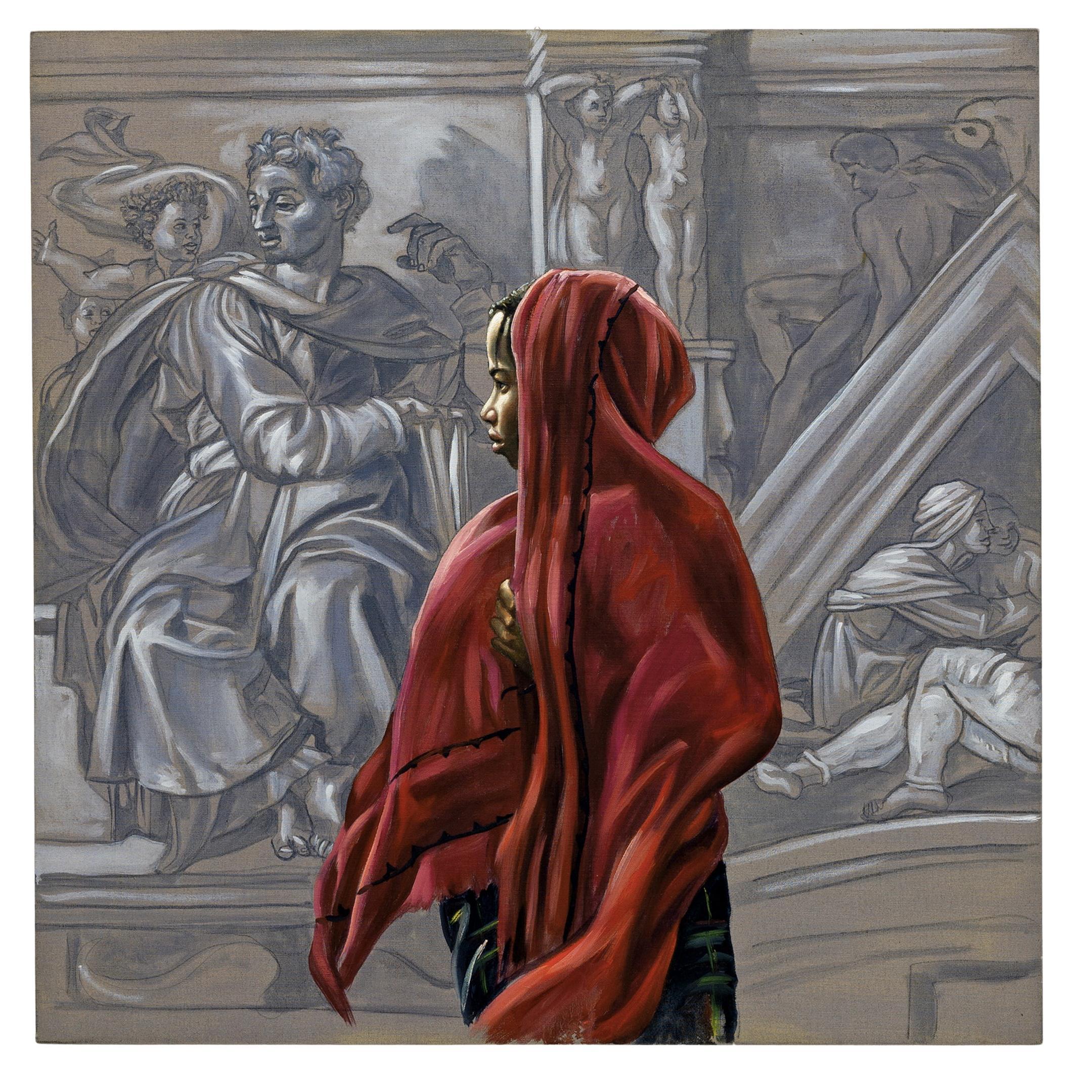Óleo sobre lienzo "Sin título" Obra única de Ali Hassoun, año 2003