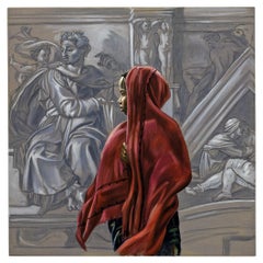 Óleo sobre lienzo "Sin título" Obra única de Ali Hassoun, año 2003