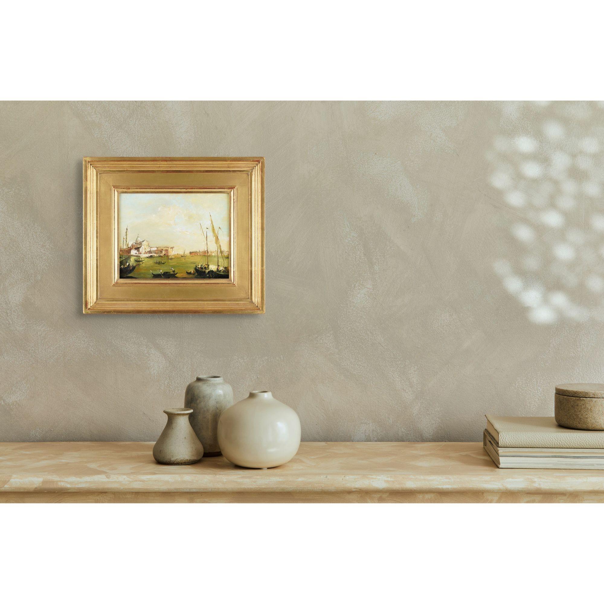 Vista al óleo sobre lienzo de San Giorgio Maggiore, Venecia, c. 1800 Lienzo en venta