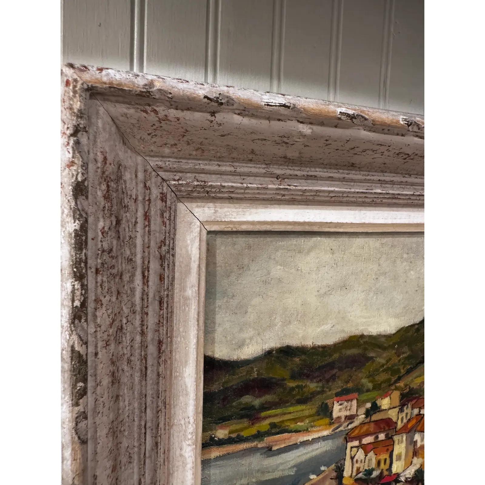 Öl auf Leinwand Waterfront (Europäisch) im Angebot