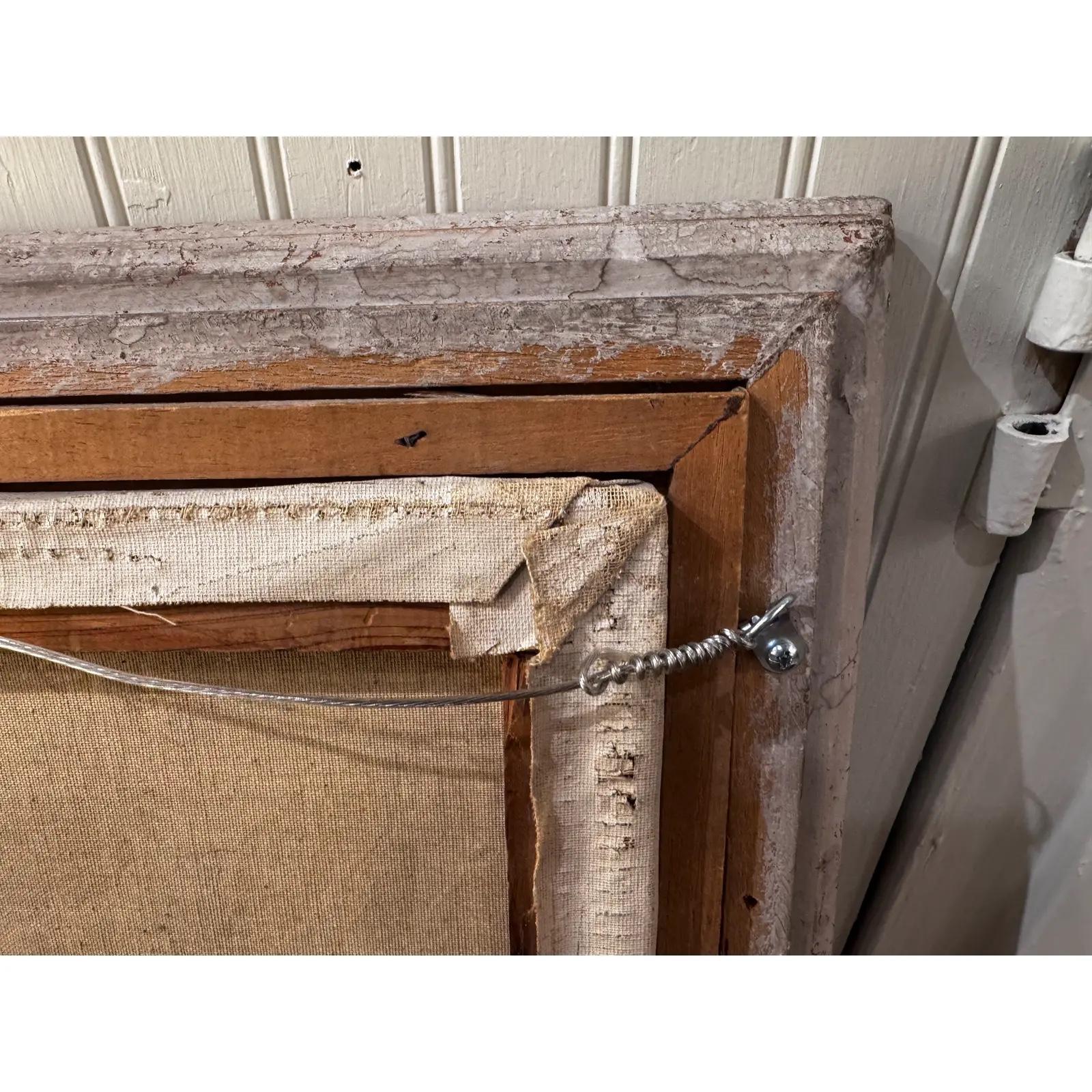 Öl auf Leinwand Waterfront im Angebot 3