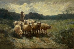 Huile sur toile, William Rowell Derrick « Américain, 1857-1941 »