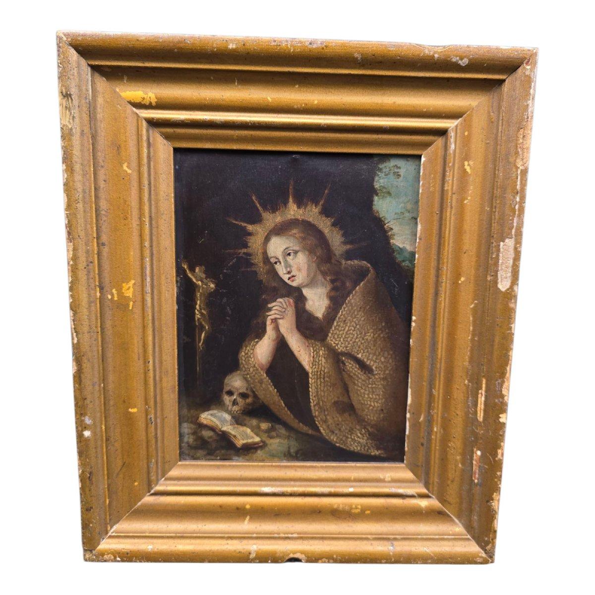Huile sur cuivre - 
