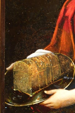Oil on Copper Representing Saint Clare, Italian School Late 16th Century