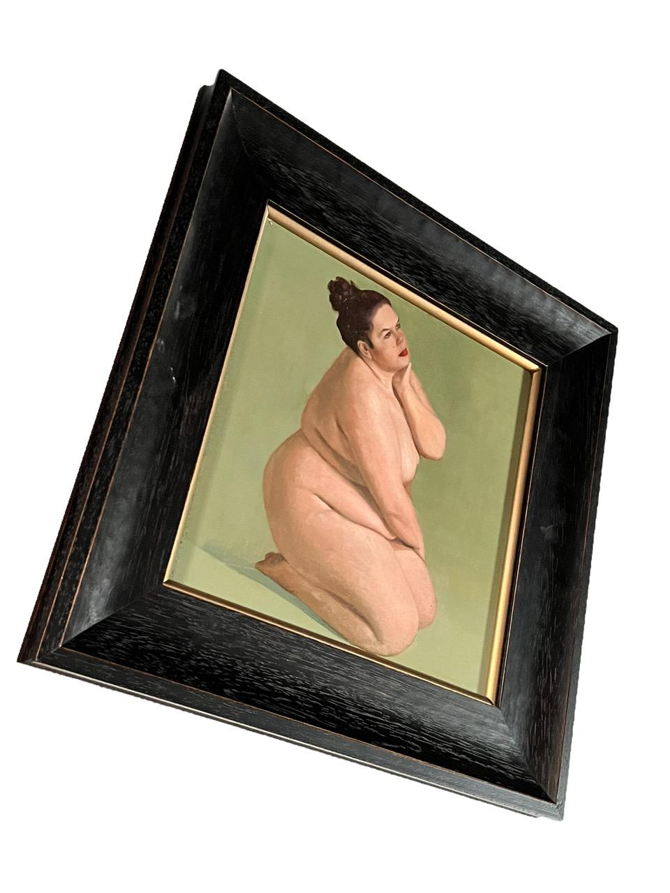 Pittura a olio su cartone rigido di Diego Cabral del 2021 