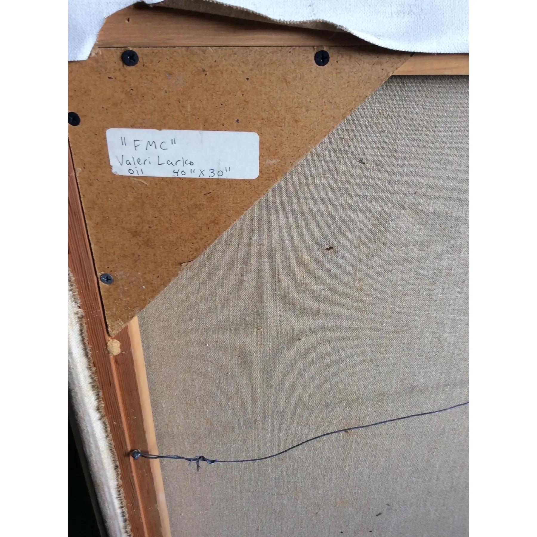 Öl auf Leinen Industriegemälde von Valeri Larko (Handbemalt) im Angebot