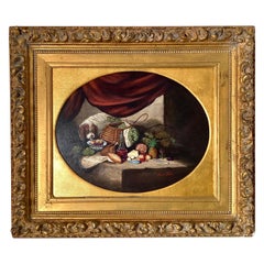 Oil on Masonite Artist Signed Amos Shontz in Original Frame