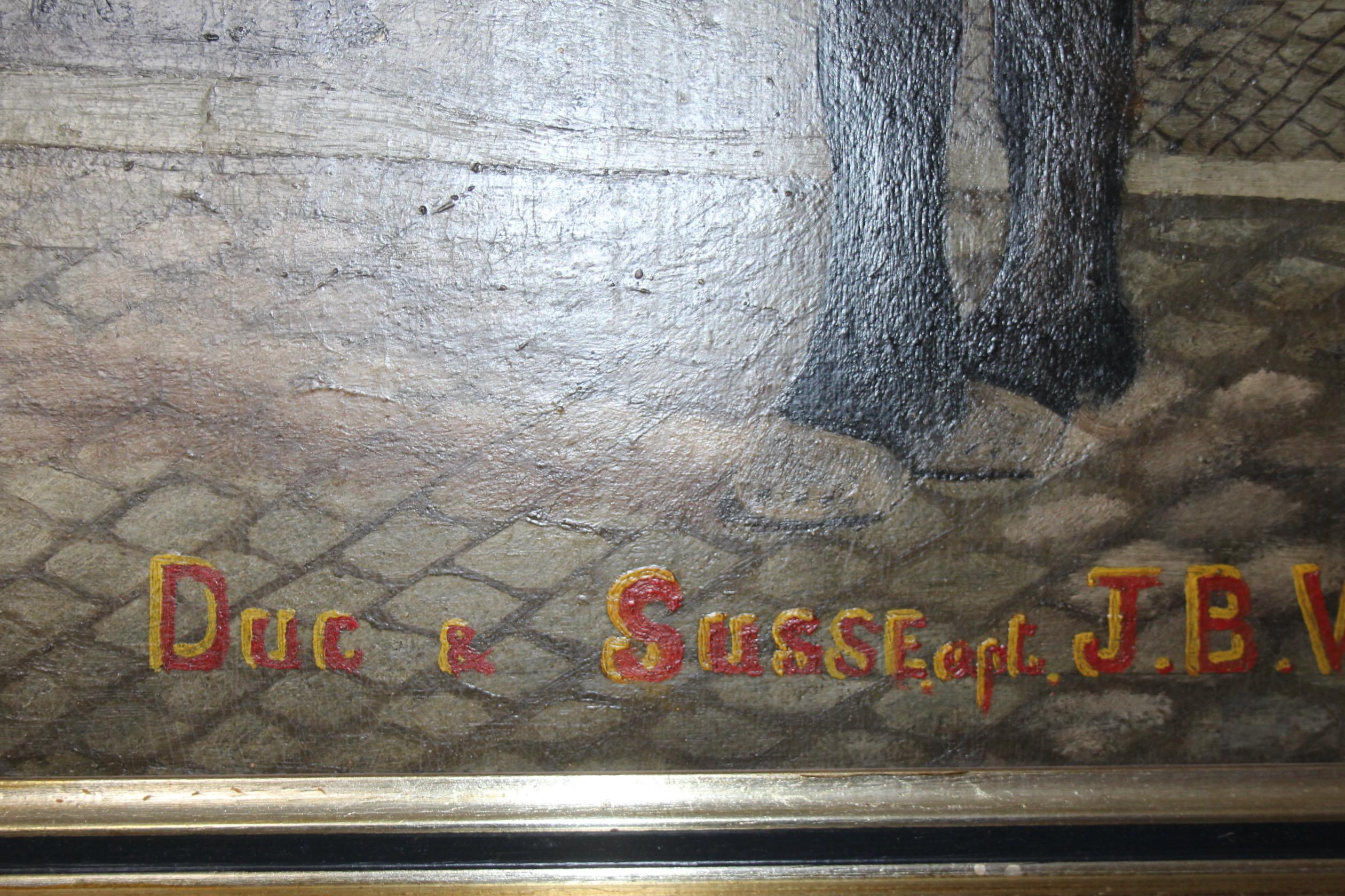 Olio su pannello un cavallo in vendita 1