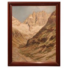 Huile sur panneau de Marcel Wibault