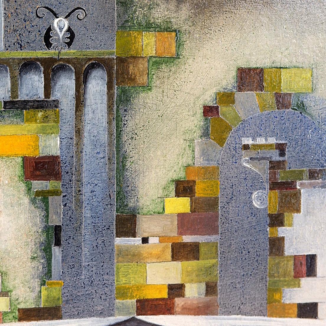 Ölgemälde auf Tafel, datiert und signiert – Serge Fontigny 1976 (20. Jahrhundert) im Angebot