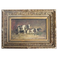 Oil on panel decorative painting
