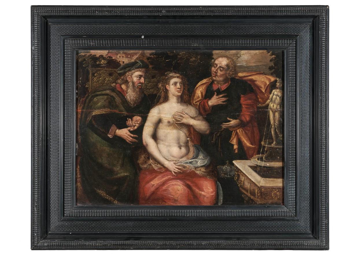 Oil on panel, Flemish School, 17th century im Angebot 4