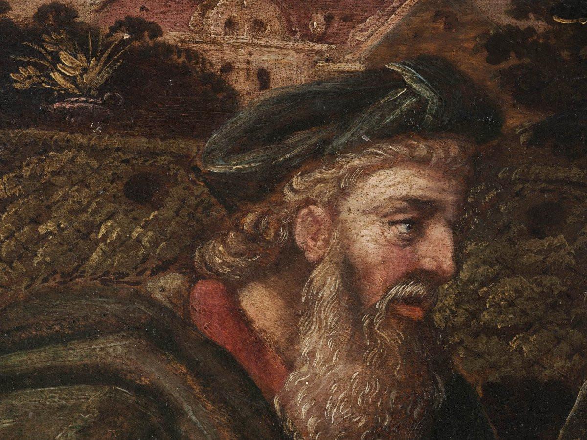 Oil on panel, Flemish School, 17th century (Niederländisch) im Angebot