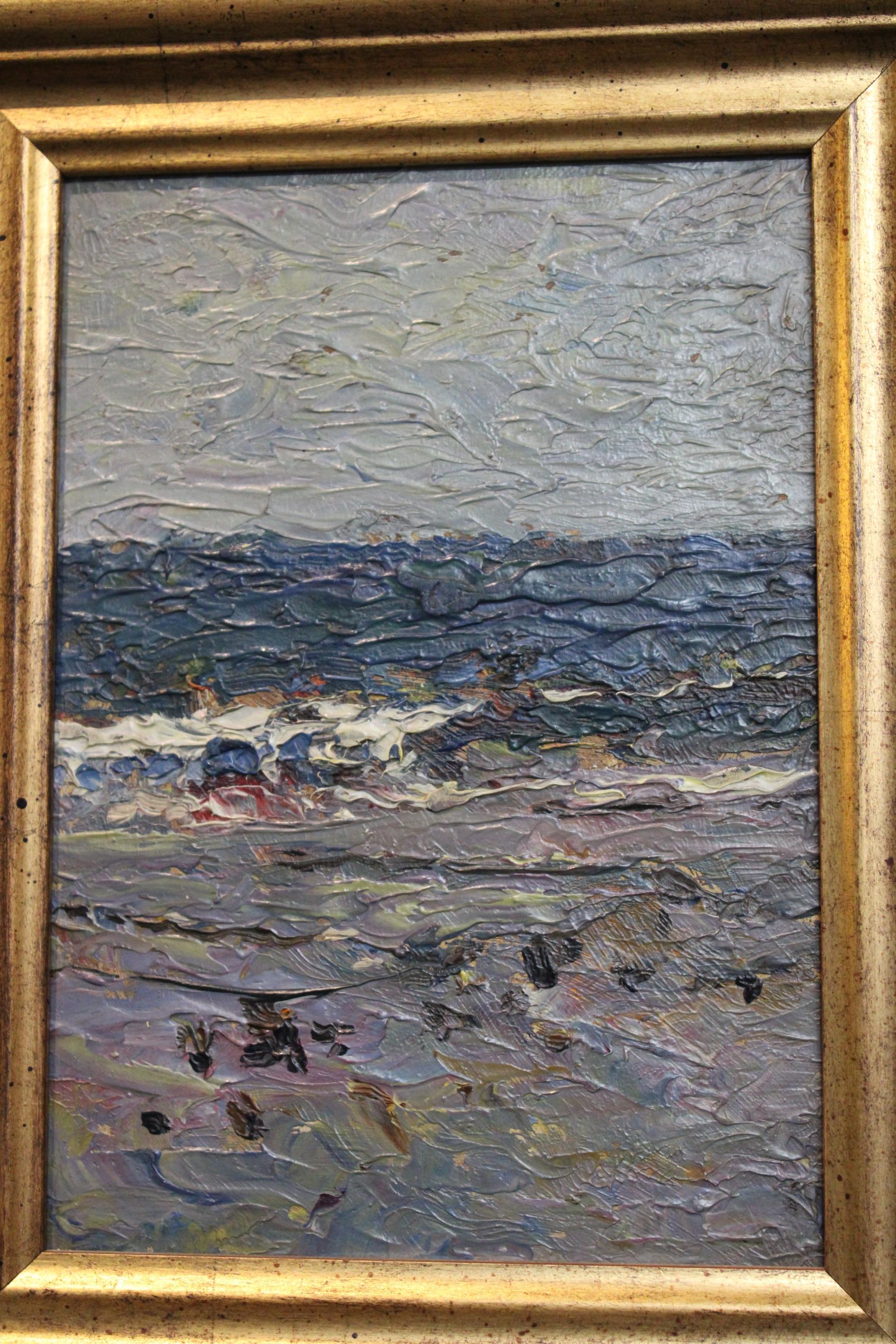 Frank Edwin Scott - Oil on Panel In Good Condition For Sale In Paris, FR