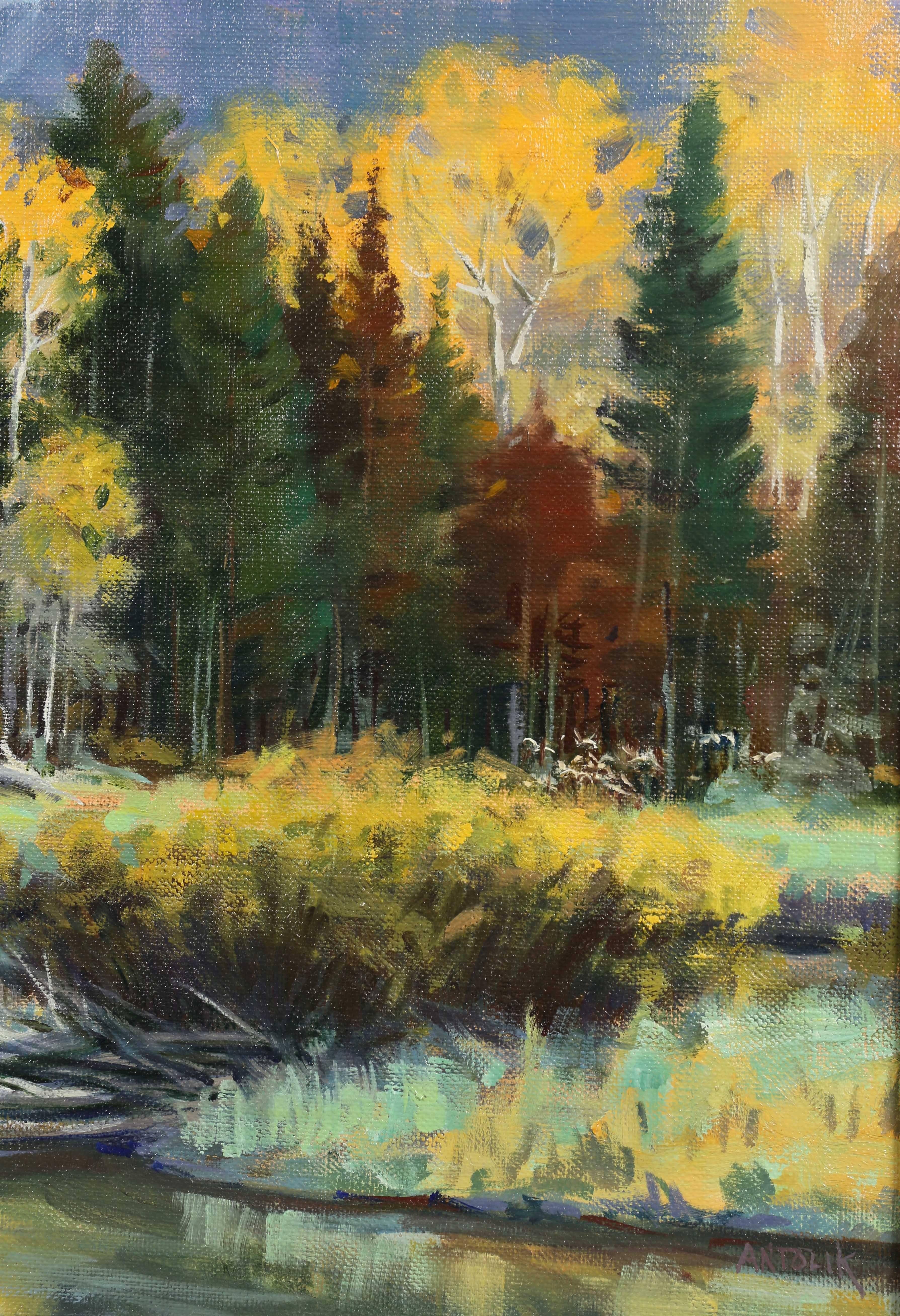 Canvas Oil on Panel Landscape by Jerry Antolik