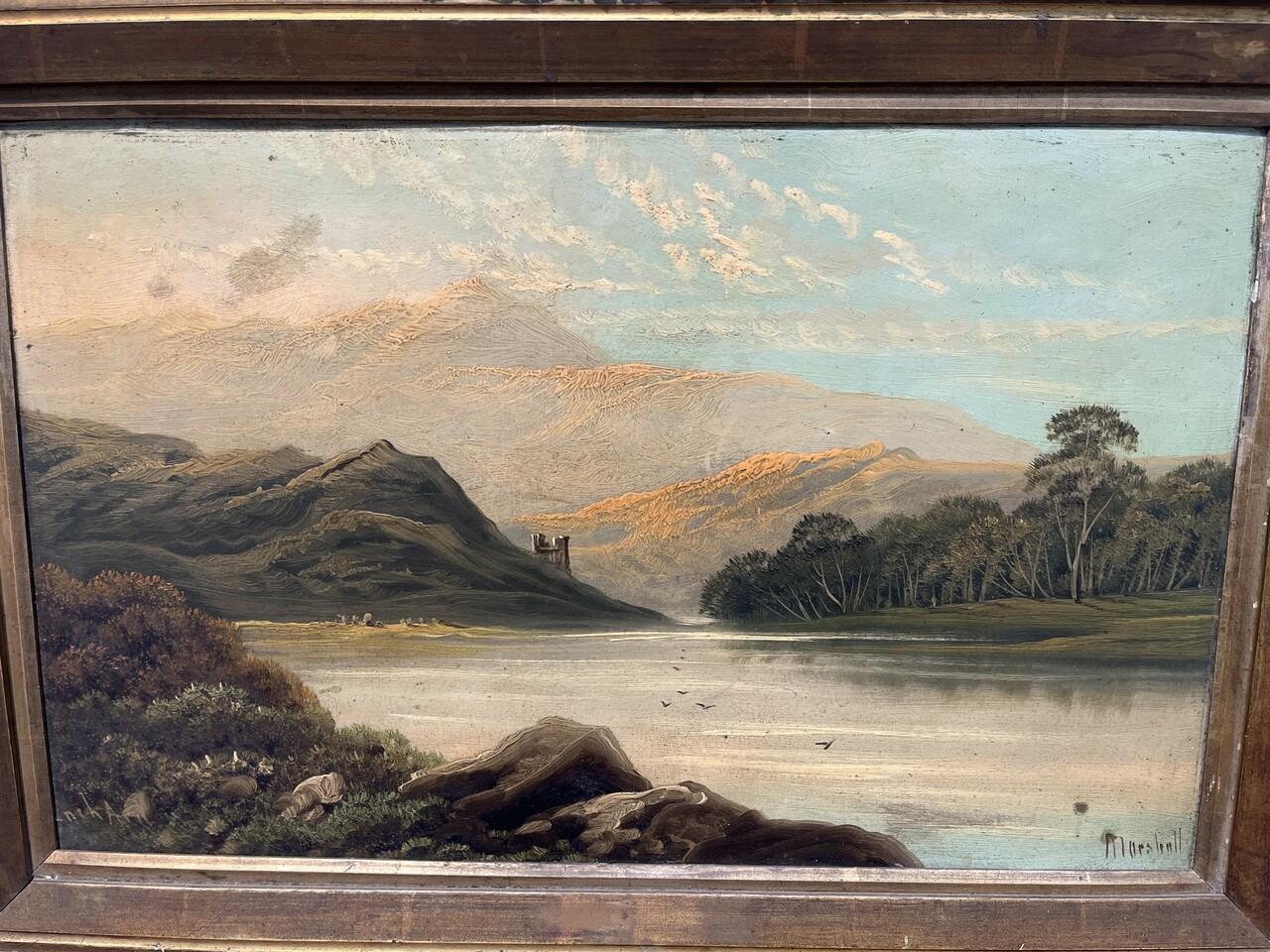 Late 19th or Early 20th Century Oil on Panel Landscape Roberto A.K. Marshall
Painting by Roberto Angelo Kittermaster Marshall
British Artist (1849-1926)