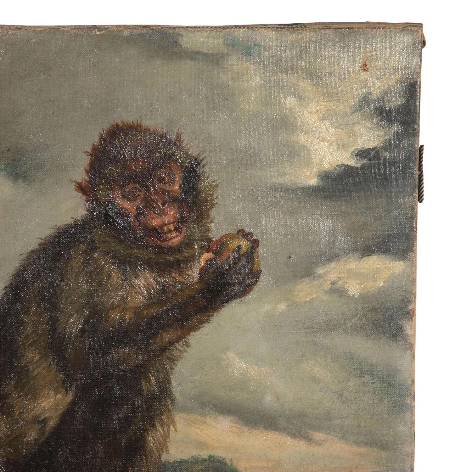 monkey painting