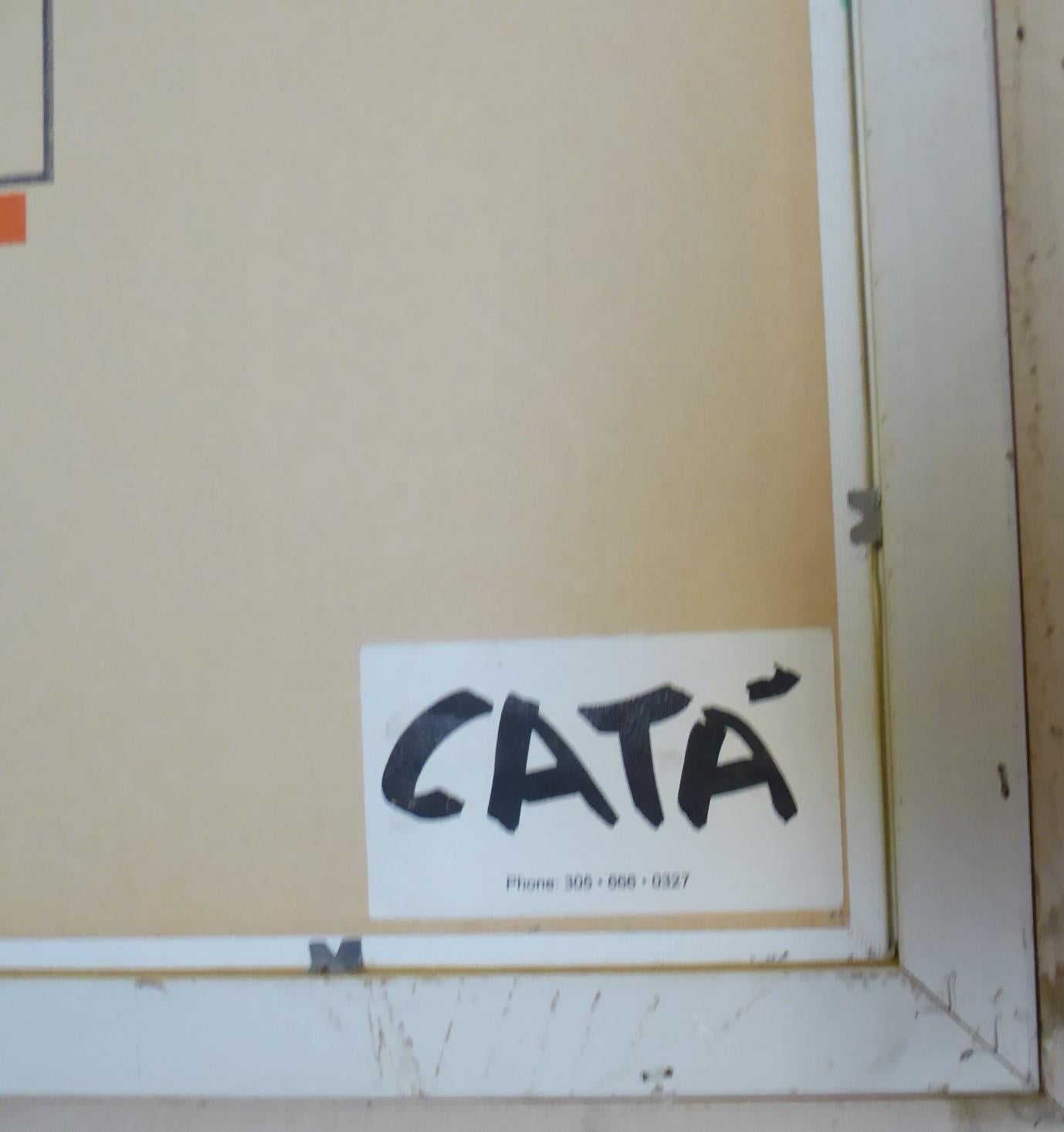 Oil on Panel Painting Titled CACHITA by Hector Catá, Cuban American Artist 1997 For Sale 1