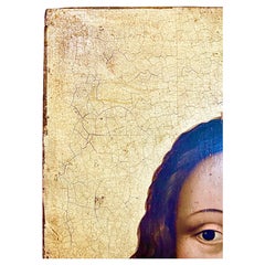 Oil on panel representing Christ - golden background - French school - 17th