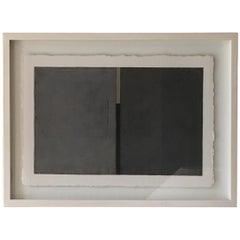 Oil on Paper Drawing by Renaat Ivens Mixed-Media