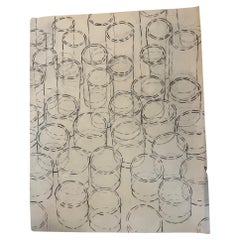 Öl auf Papier Skizze