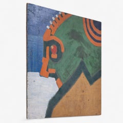 Olio su pannello di legno di Henry Heerup