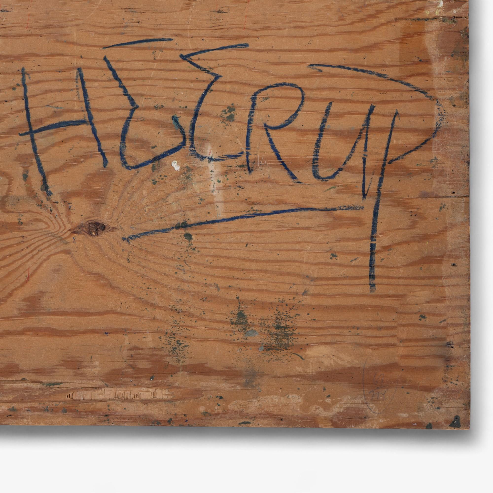Öl auf Holzplatte von Henry Heerup (20. Jahrhundert) im Angebot