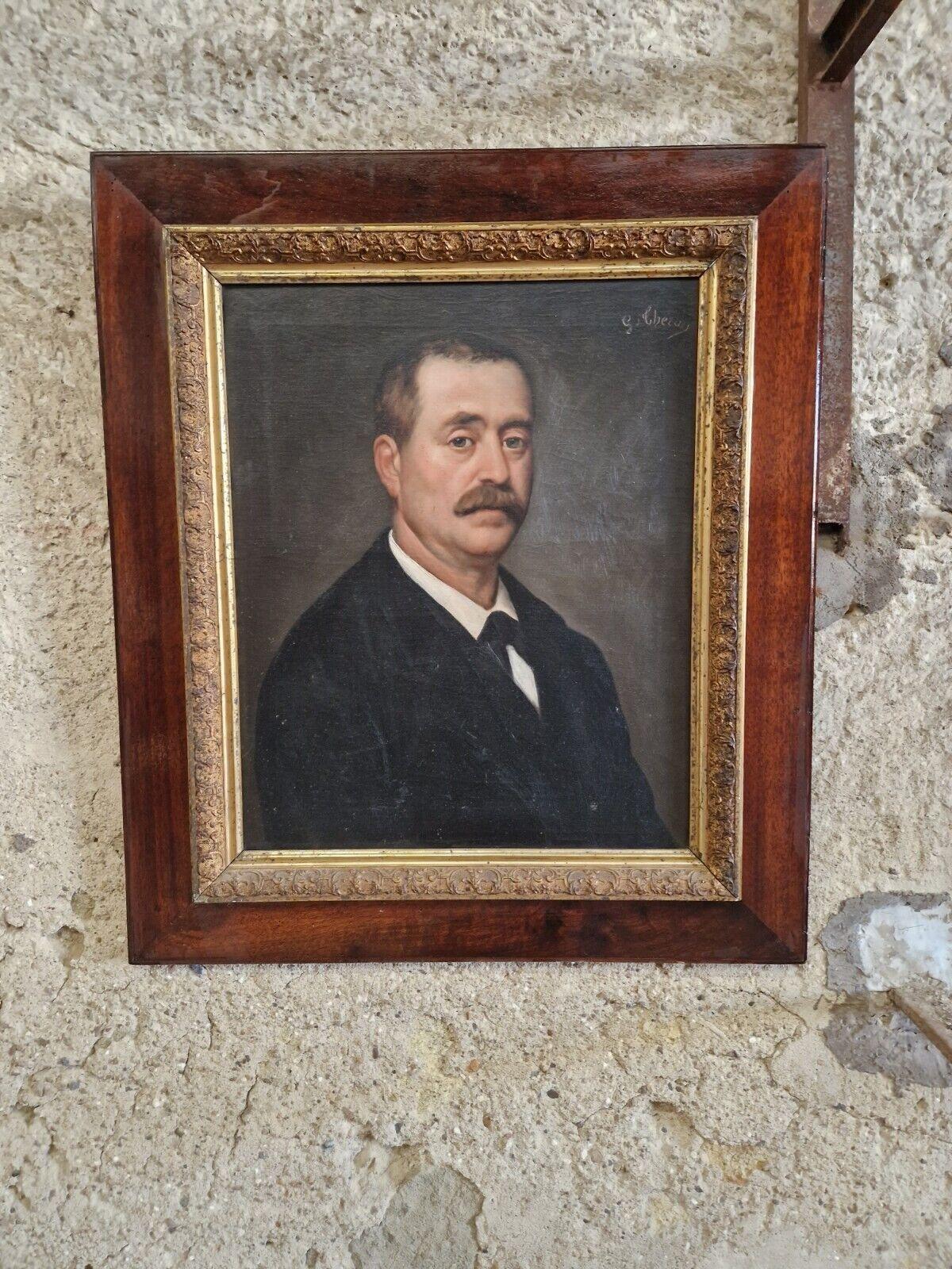 Oil Painting 19th Century Signed G. Theron For Sale 7