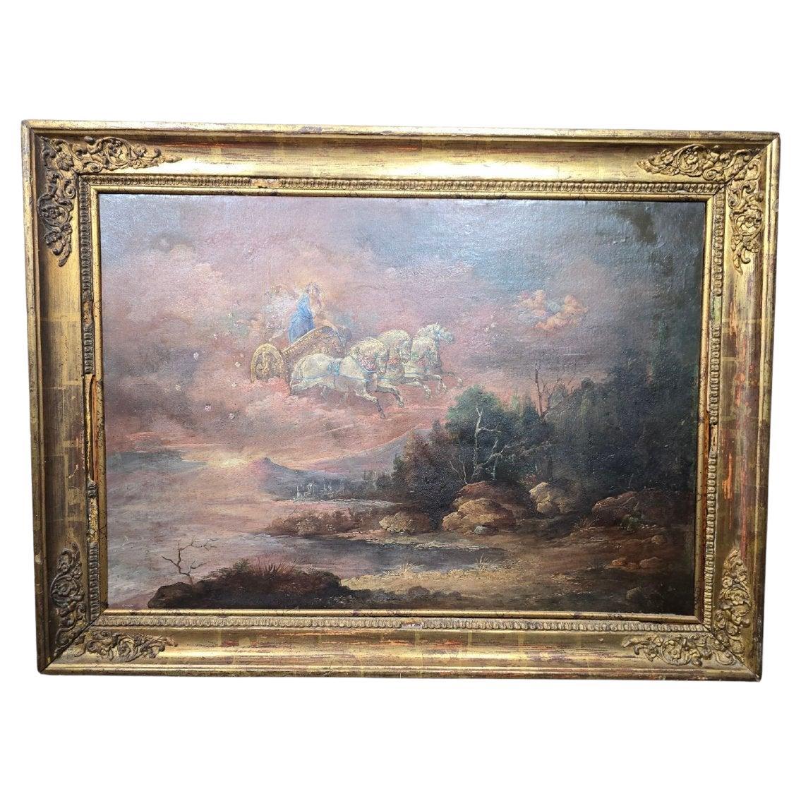 Oil Painting: Allegory of Dawn – French School, 18th Century