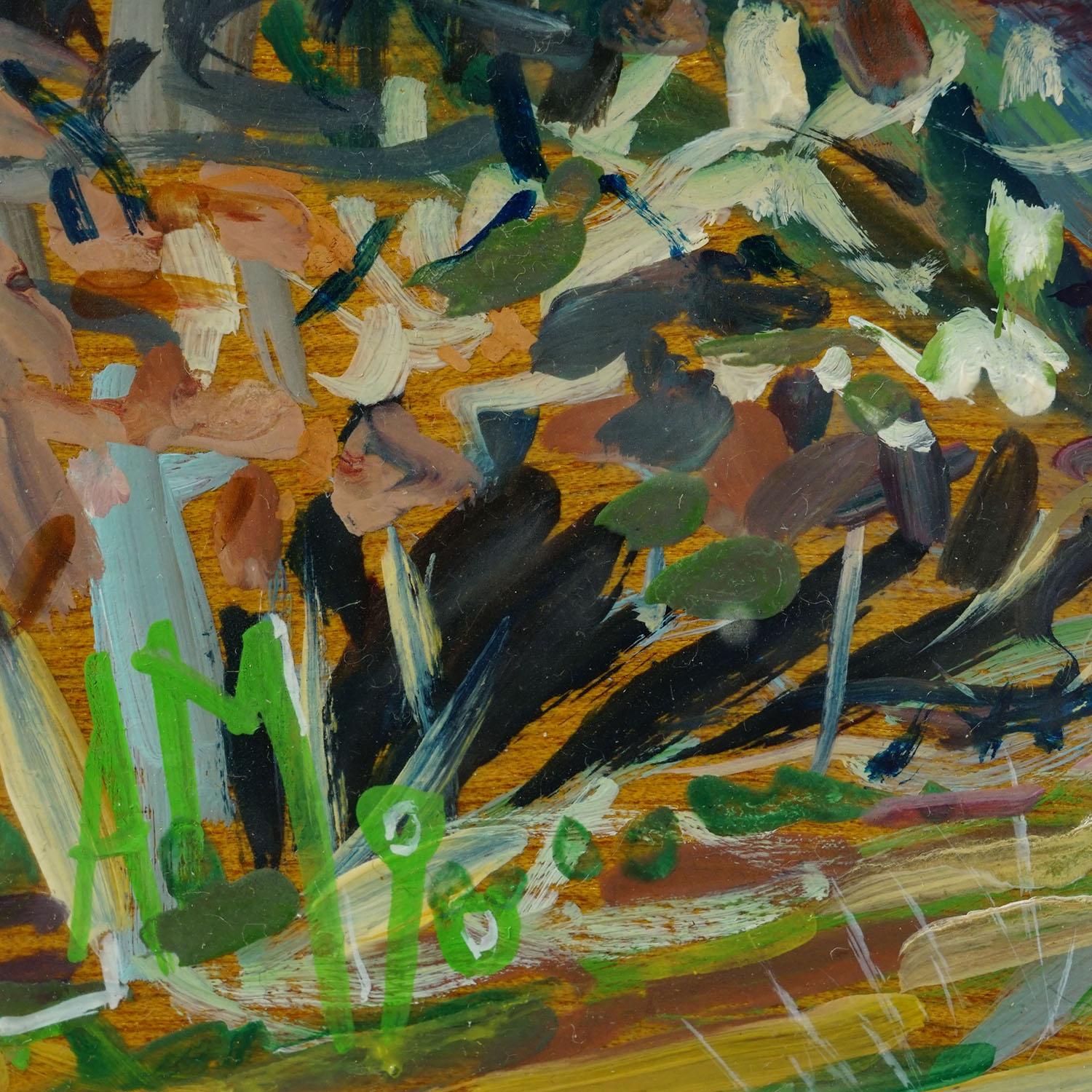 Ölgemälde von Alexander Michael - Chiemsee bei Mittendorf 1990 (Ende des 20. Jahrhunderts) im Angebot