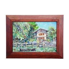 Oil Painting by Alexander Michael - Haeus'l Frauenchiemsee 1994