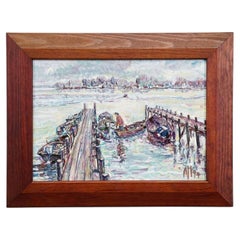 Oil Painting by Alexander Michael - 'Return to the Island', Lake Chiemsee