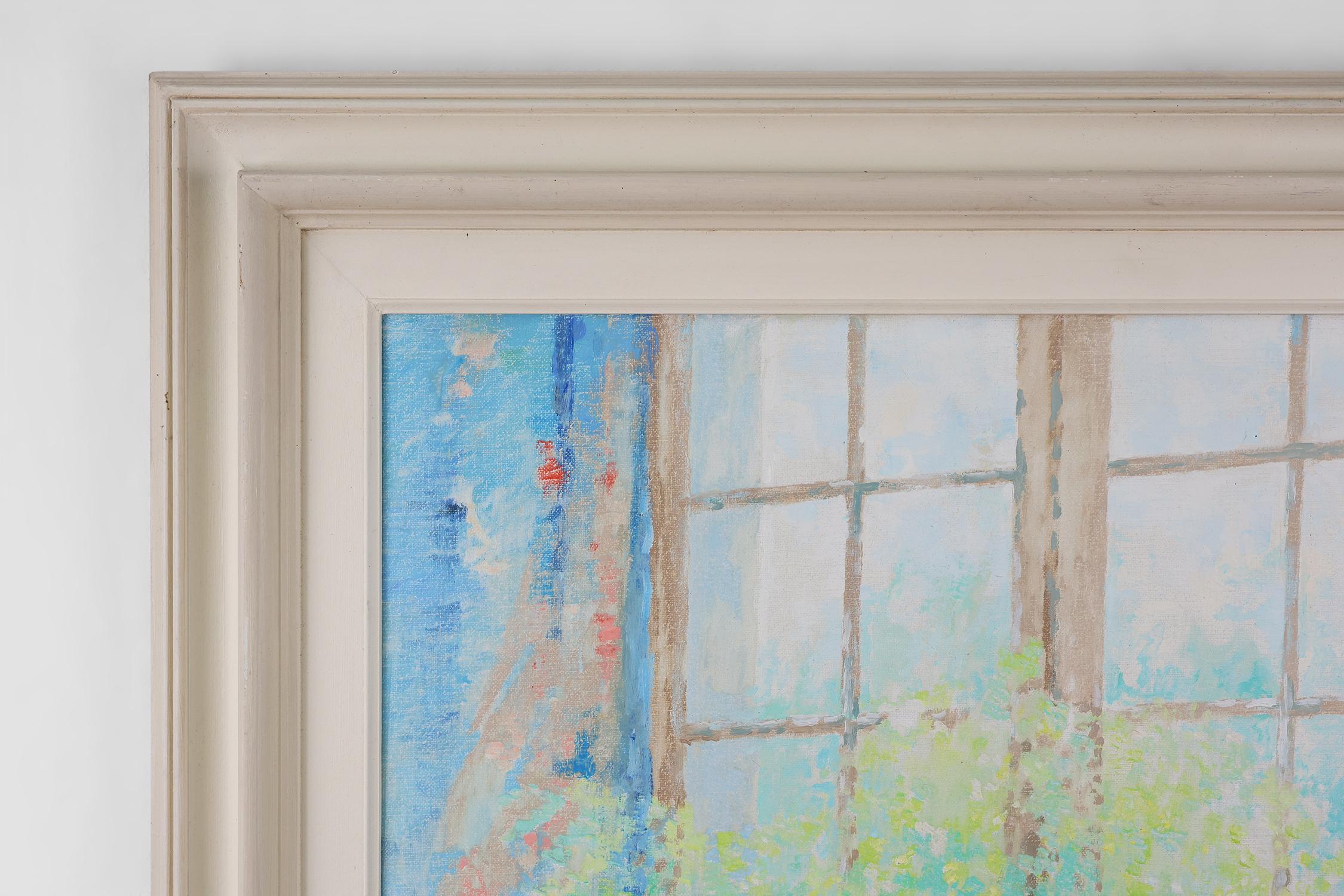 Oil Painting by Belgian artist Theo van Rintel, ca. 1960 In Good Condition For Sale In Meulebeke, BE