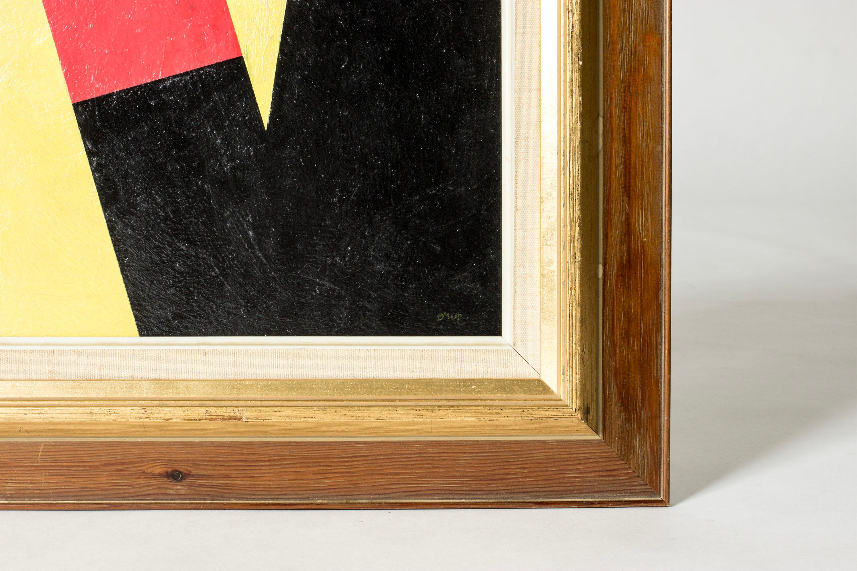 Scandinavo moderno Quadro a olio di Bengt Orup, Svezia, anni '50 in vendita