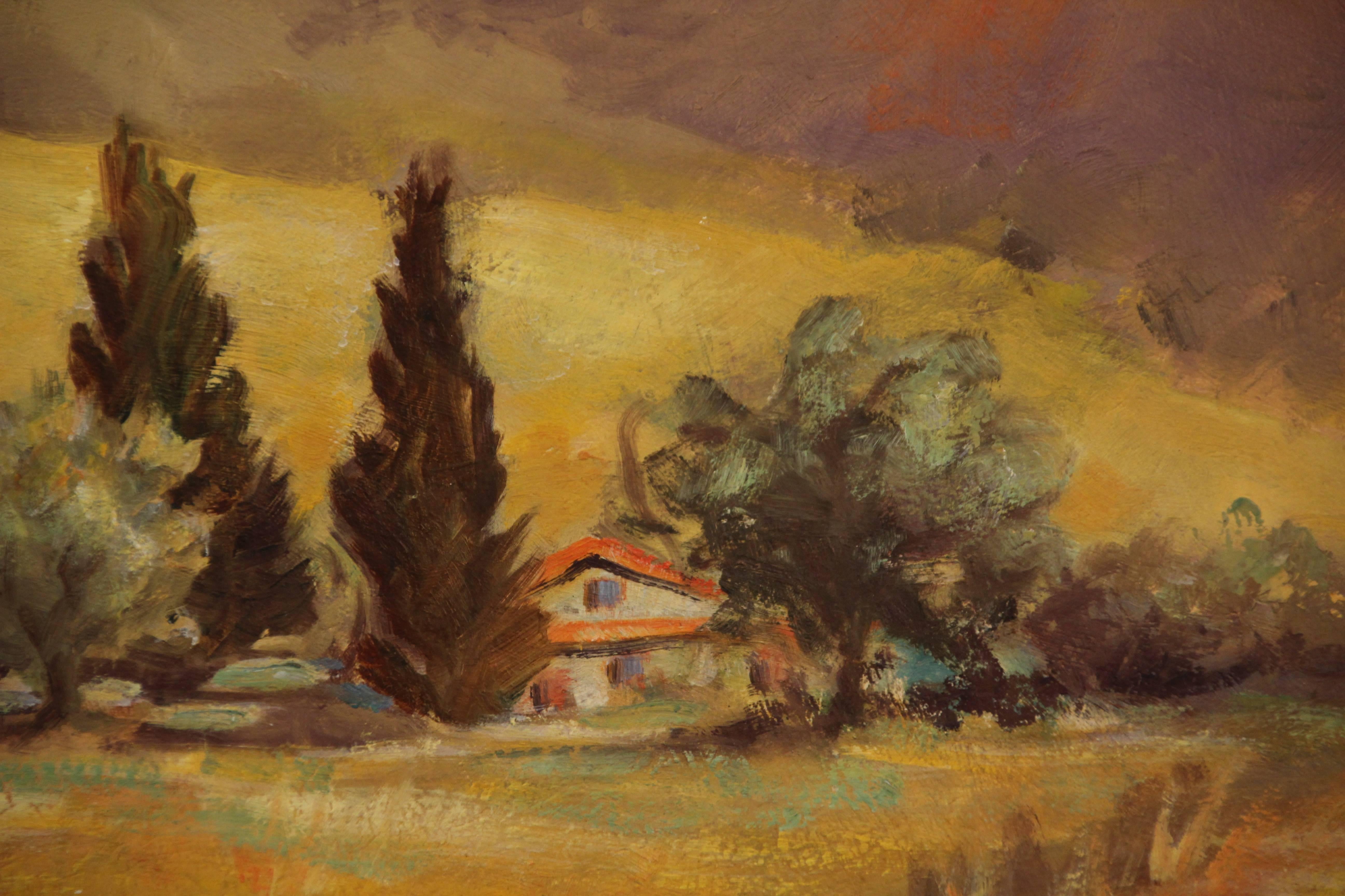 American Classical Oil Painting by Dorothy Glasgow of California Hills