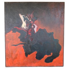 Peinture à l'huile de Gloria Dudfield, Oakland Art Museum 1959