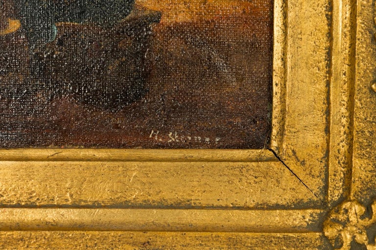 Oil Painting by H. Steiner "In a Room" at 1stDibs