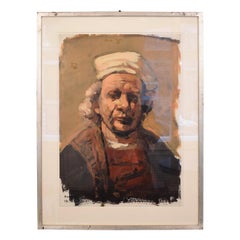 Oil Painting by Lutz Friedel "Even as a Young Rembrandt" from 2008