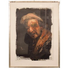 Oil Painting by Lutz Friedel "Selbstals Rembrandt" from 2008