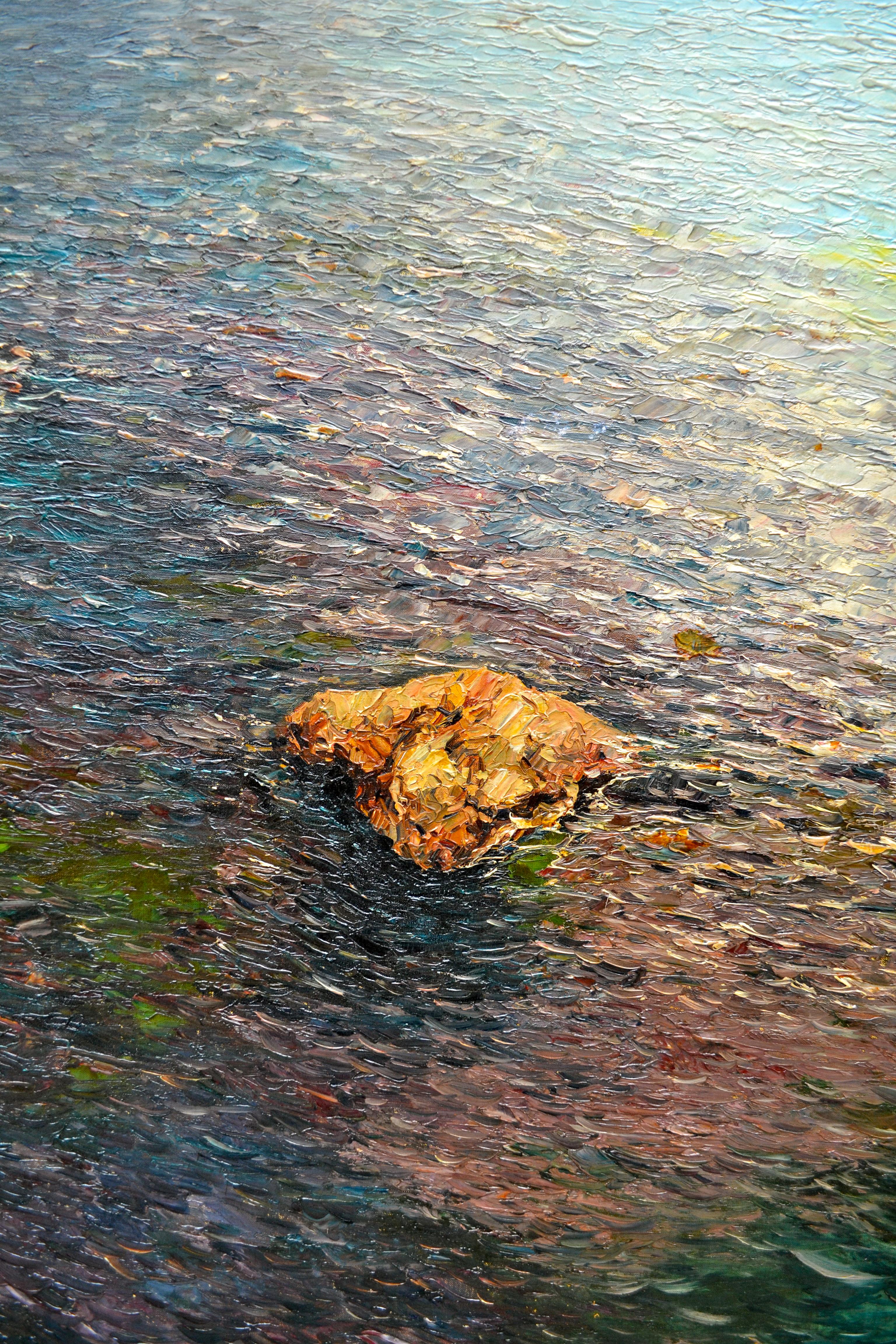 Peinture à l'huile de Matteo Sarno représentant la côte de Capri en vente 1