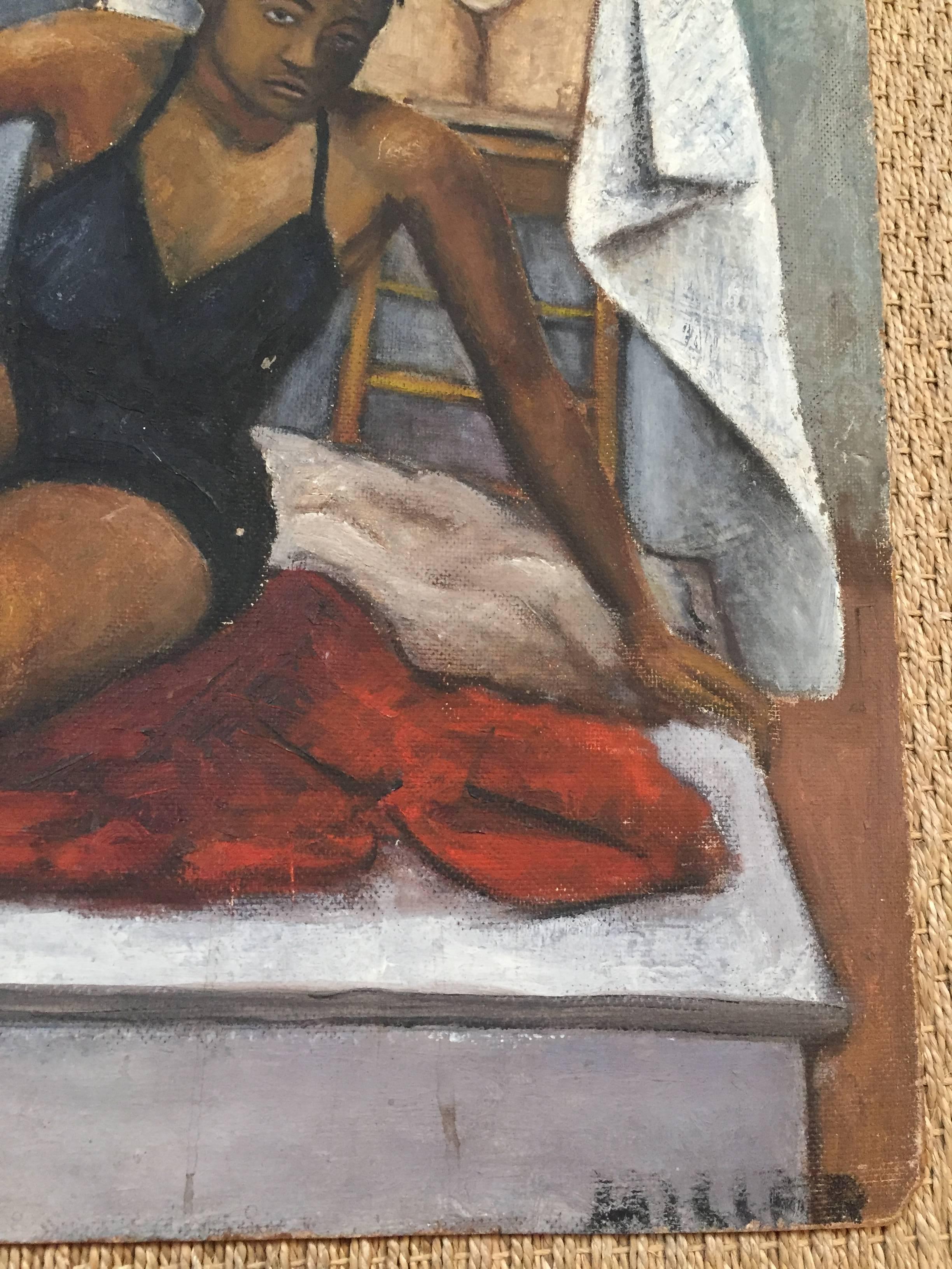 Oil Painting by Miller Artist's Model 4