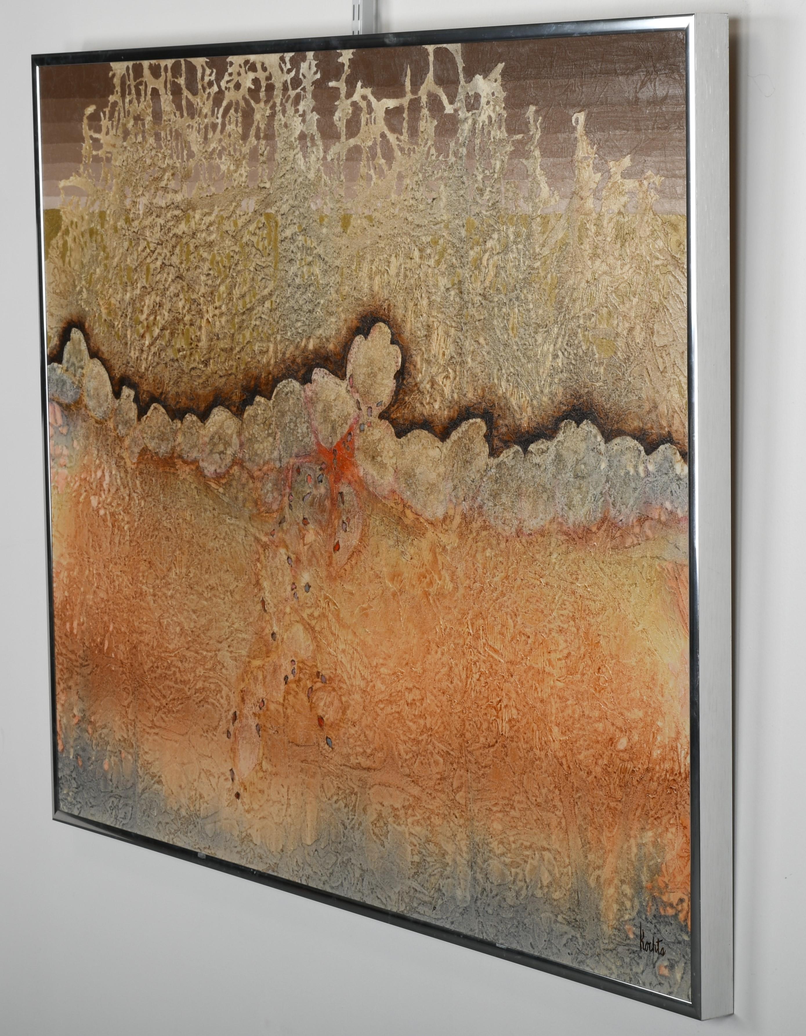 A contemporary and abstract oil painting by Ruth Kochta 