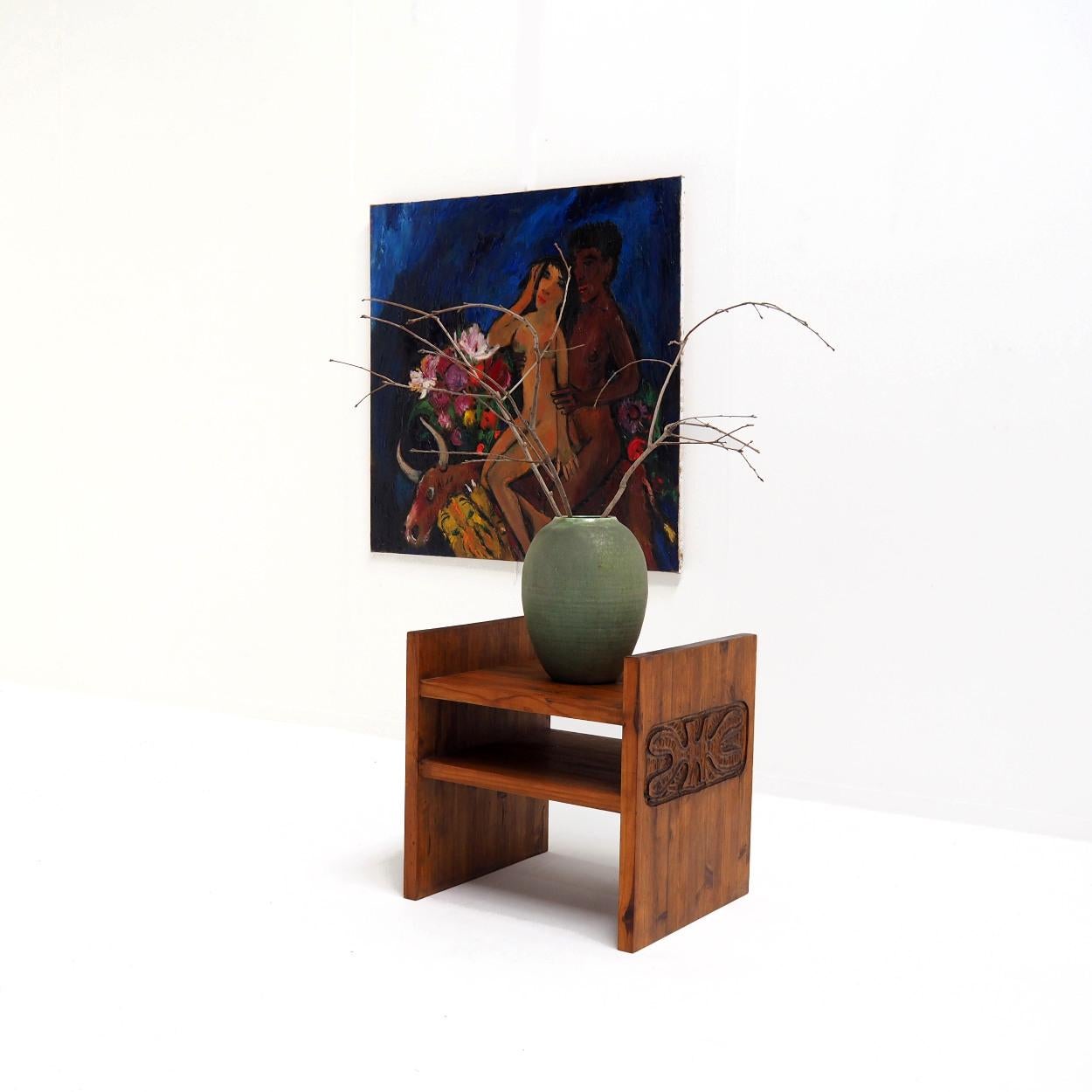 Expressionist Oil Painting by Theo van der Horst, The Netherlands 1970s For Sale