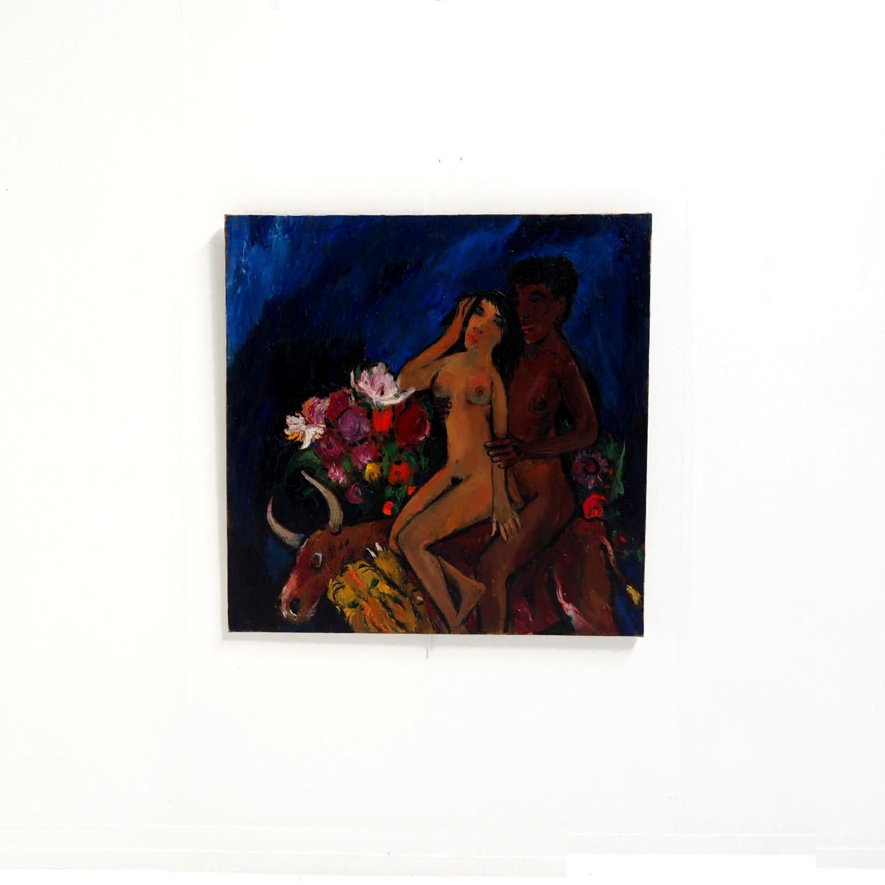 Dutch Oil Painting by Theo van der Horst, The Netherlands 1970s For Sale